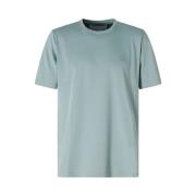 Turquoise Blauw Katoenen T-shirt Mannen Baldessarini , Blue , Heren