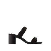 Vierkante Open Teen Zwarte Sandalen Alexander Wang , Black , Dames