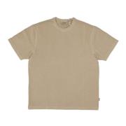 Sable Garment Dyed Tee Shirt Carhartt Wip , Beige , Heren