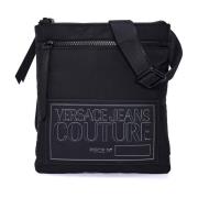 Logo 3D Gecoate Canvas Schoudertas Versace Jeans Couture , Black , Her...