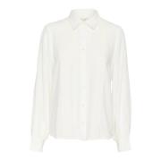 Vrouwelijke Blouse met Kantdetails Kaffe , White , Dames