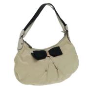 Pre-owned Nylon handbags Salvatore Ferragamo Pre-owned , Beige , Dames