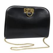 Pre-owned Leather shoulder-bags Salvatore Ferragamo Pre-owned , Black ...