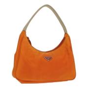 Pre-owned Nylon handbags Prada Vintage , Orange , Dames