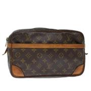 Pre-owned Canvas clutches Louis Vuitton Vintage , Brown , Dames