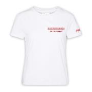 Witte T-shirts en Polos MC2 Saint Barth , White , Dames