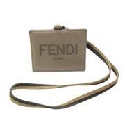 Pre-owned Leather wallets Fendi Vintage , Gray , Dames