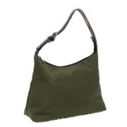 Pre-owned Nylon shoulder-bags Burberry Vintage , Green , Dames