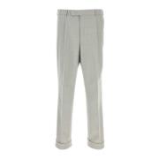 Grijze wollen melange broek PT Torino , Gray , Heren