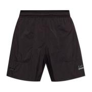 Shorts met bedrukt logo Emporio Armani EA7 , Black , Heren