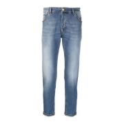 Swing Gewassen Licht Denim Jeans PT Torino , Blue , Heren