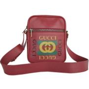 Pre-owned Leather gucci-bags Gucci Vintage , Red , Heren