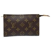 Pre-owned Canvas pouches Louis Vuitton Vintage , Brown , Dames