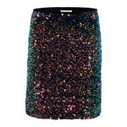 Pailletten Rok Multi Kleur Part Two , Multicolor , Dames