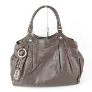 Pre-owned Leather gucci-bags Gucci Vintage , Brown , Dames