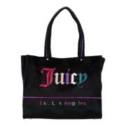 Multicolor Tote tas met verstelbare band Juicy Couture , Black , Dames