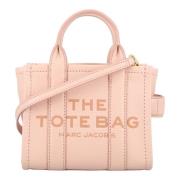 Mini Leren Crossbody Tote Tas Marc Jacobs , Pink , Dames