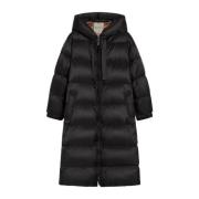 Waterafstotende donsparka met gewatteerd motief Max Mara , Black , Dam...