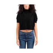 Dames Korte Mouw Top Pinko , Black , Dames