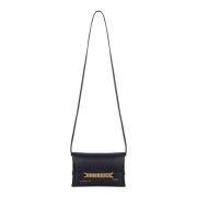 Ketting Clutch Tas met Logo Stempel Victoria Beckham , Blue , Dames