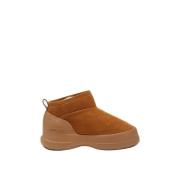 Cognac Suede Low Luna Boot Moon Boot , Brown , Dames