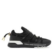 Dynamische sneakers voor heren in zwart/goud Versace Jeans Couture , B...