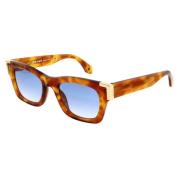 Blauwe Gradiënt Zonnebril Westport Stijl Palm Angels , Brown , Unisex