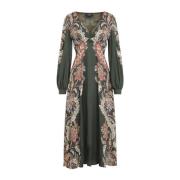 Groene Jurk voor Vrouwen Aw24 Etro , Multicolor , Dames