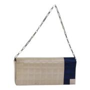 Pre-owned Satin chanel-bags Chanel Vintage , Beige , Dames