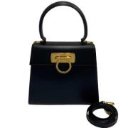 Pre-owned Leather handbags Salvatore Ferragamo Pre-owned , Blue , Dame...