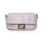 Pre-owned Leather fendi-bags Fendi Vintage , Purple , Dames