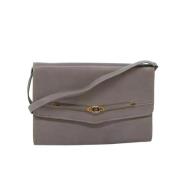 Pre-owned Leather gucci-bags Gucci Vintage , Gray , Dames