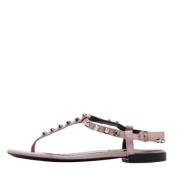 Pre-owned Leather sandals Balenciaga Vintage , Pink , Dames