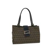 Pre-owned Canvas handbags Fendi Vintage , Blue , Dames