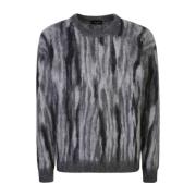 Grijze Sweater voor Mannen Aw24 Roberto Collina , Gray , Heren