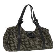 Pre-owned Canvas fendi-bags Fendi Vintage , Brown , Dames