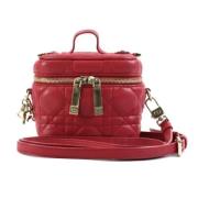 Pre-owned Leather dior-bags Dior Vintage , Red , Dames