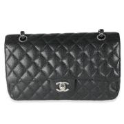 Pre-owned Leather chanel-bags Chanel Vintage , Black , Dames