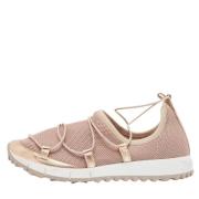 Pre-owned Leather sneakers Jimmy Choo Pre-owned , Pink , Dames