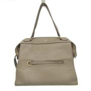 Pre-owned Leather celine-bags Celine Vintage , Gray , Dames