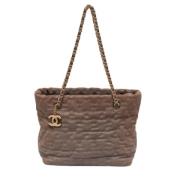 Pre-owned Leather chanel-bags Chanel Vintage , Brown , Dames