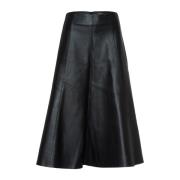 Laureen Leren Rok IVY OAK , Black , Dames