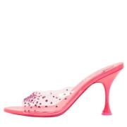 Pre-owned Fabric sandals Christian Louboutin Pre-owned , Pink , Dames