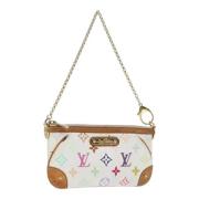 Pre-owned Canvas pouches Louis Vuitton Vintage , White , Dames