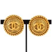 Pre-owned Metal chanel-jewelry Chanel Vintage , Yellow , Dames