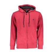 Rode Hoodie van Katoen met Borduursel U.s. Polo Assn. , Red , Heren