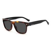 Stijlvolle zonnebril in zwarte tint Dsquared2 , Brown , Heren