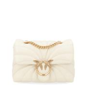 Mini Love Puff Clutch Tas Wit Pinko , White , Dames