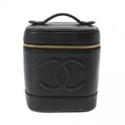 Pre-owned Leather chanel-bags Chanel Vintage , Black , Dames