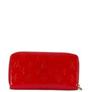 Pre-owned Leather wallets Louis Vuitton Vintage , Red , Dames